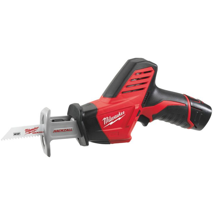 Milwaukee C12HZ-202C M12 Compact Hackzall (2 x 2.0ah Li-ion batteries, charger, BMC) 
