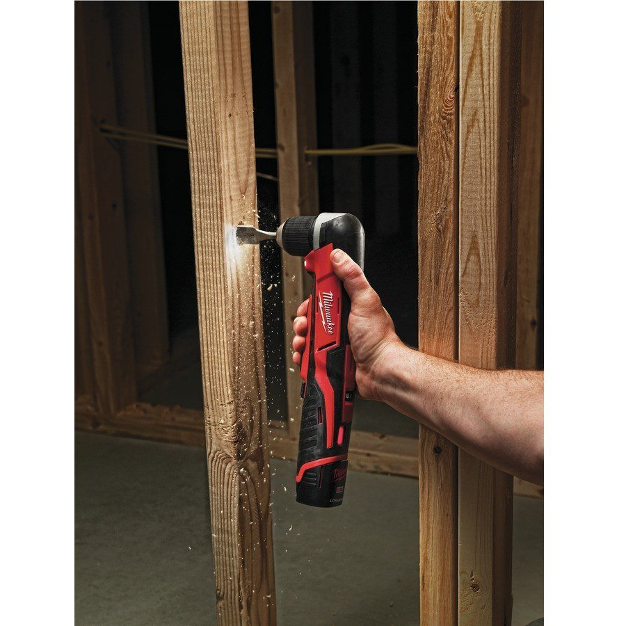 Milwaukee C12RAD-202B 12V Cordless Angle Drill with 2x 2.0Ah Batteries