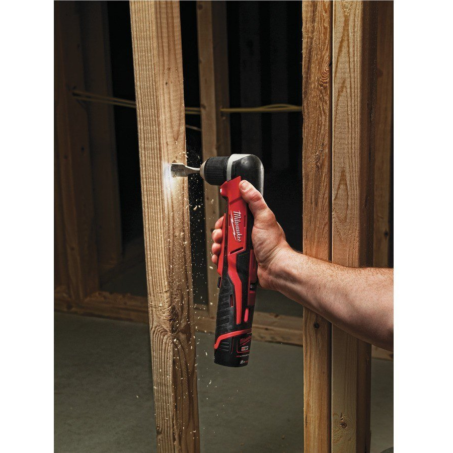 Milwaukee C12RAD-202B 12V Cordless Angle Drill with 2x 2.0Ah Batteries