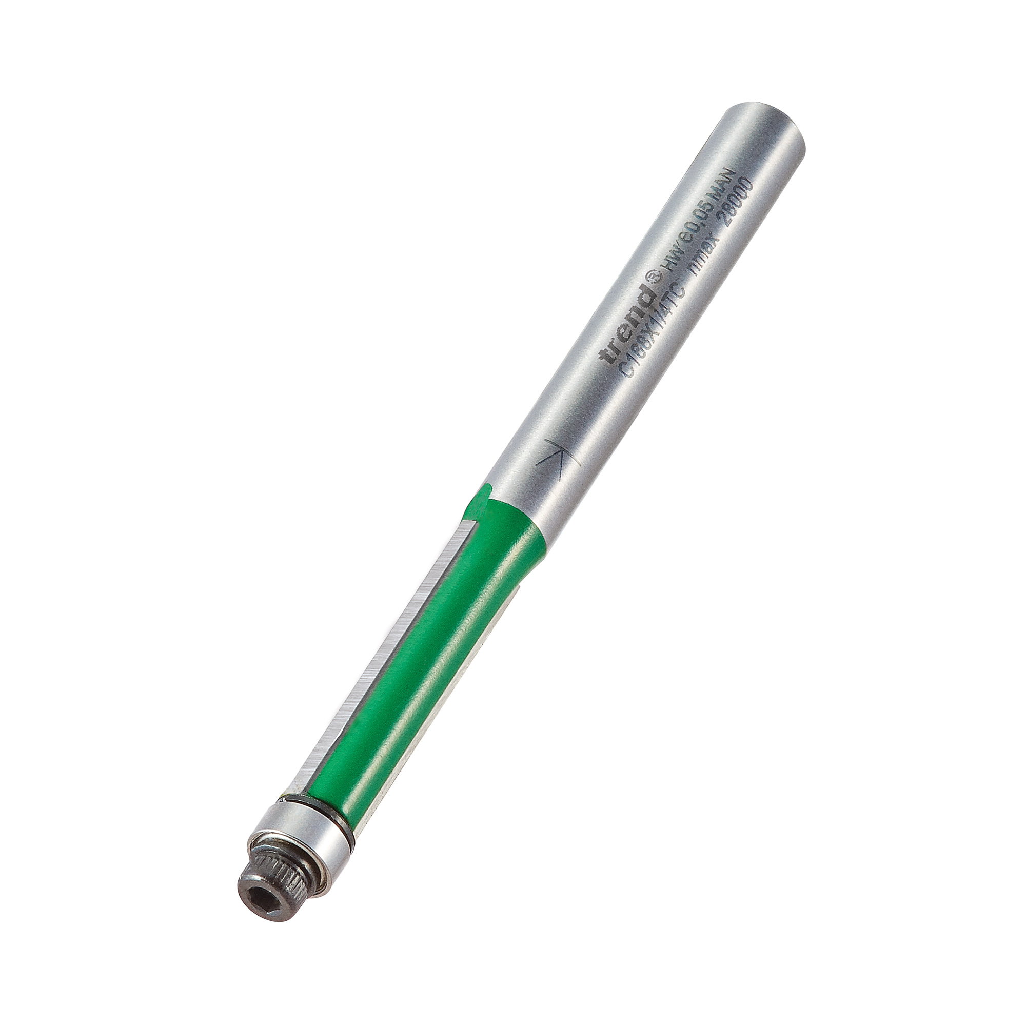 Trend C168X1/4TC Guided trimmer 6.35mm diameter x 25.4mm