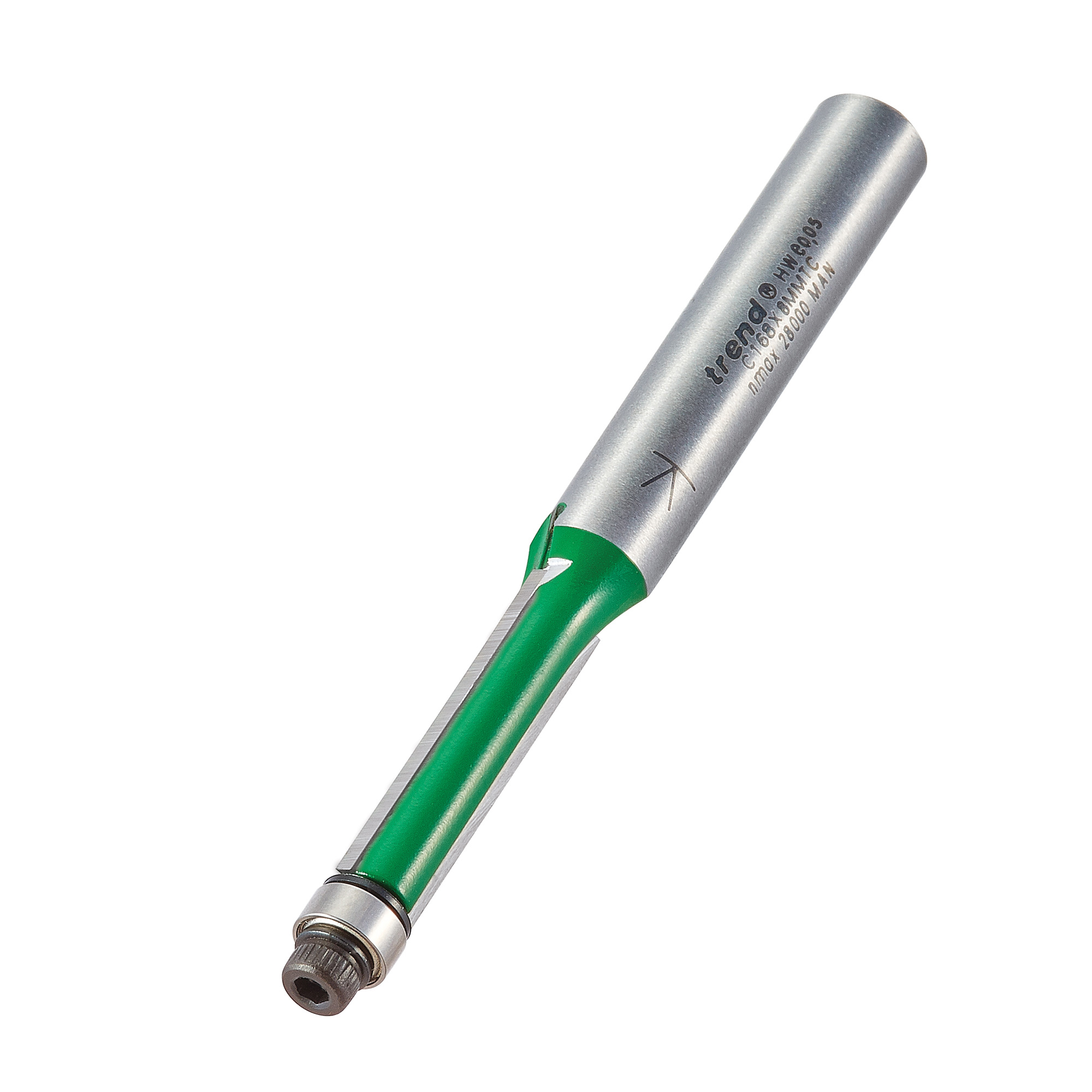 Trend C168X8MMTC Guided trimmer 6.35mm diameter x 25.4mm