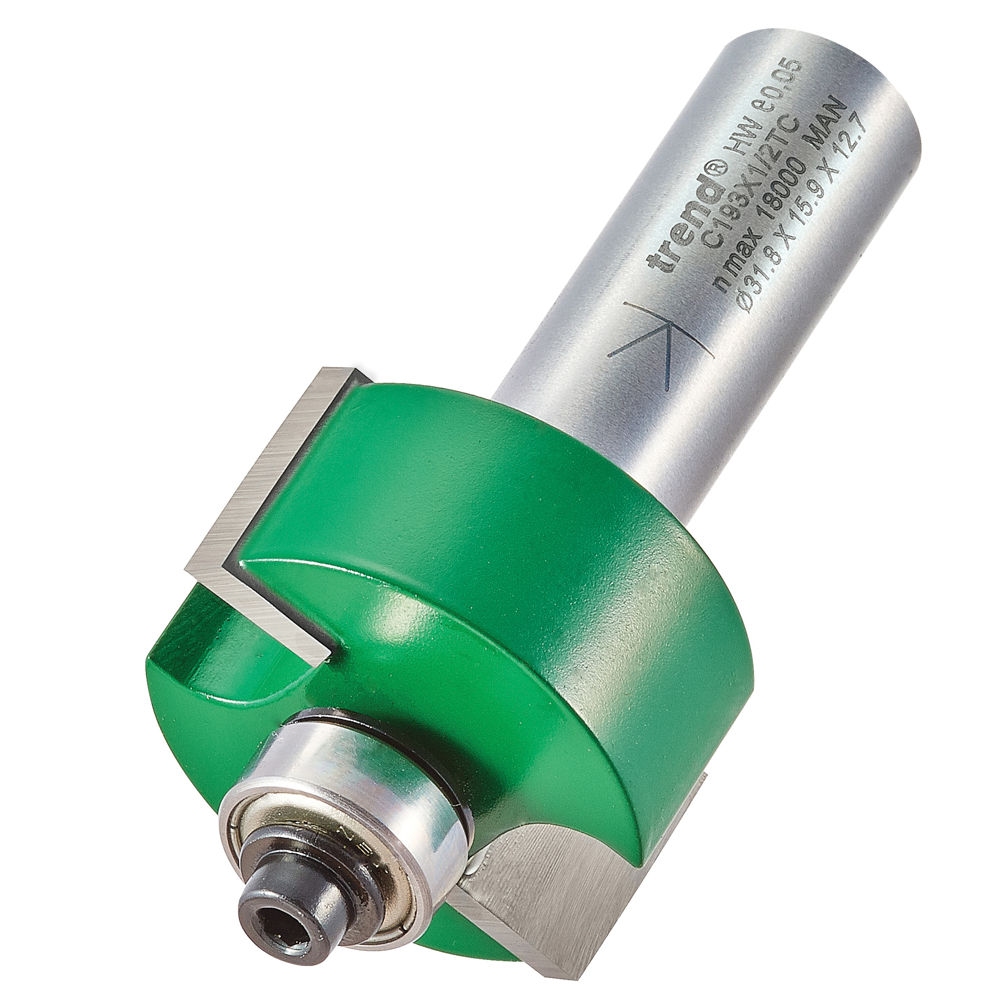 Trend C193X1/2TC Bearing guided rebater 31.8mm diameter x 15.9mm