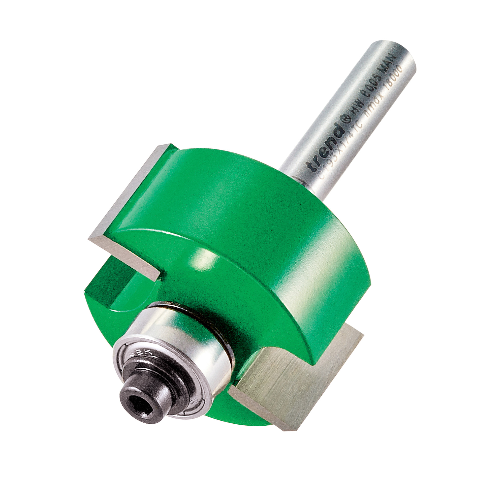 Trend C193X1/4TC Bearing guided rebater 31.8mm diameter x 15.9mm