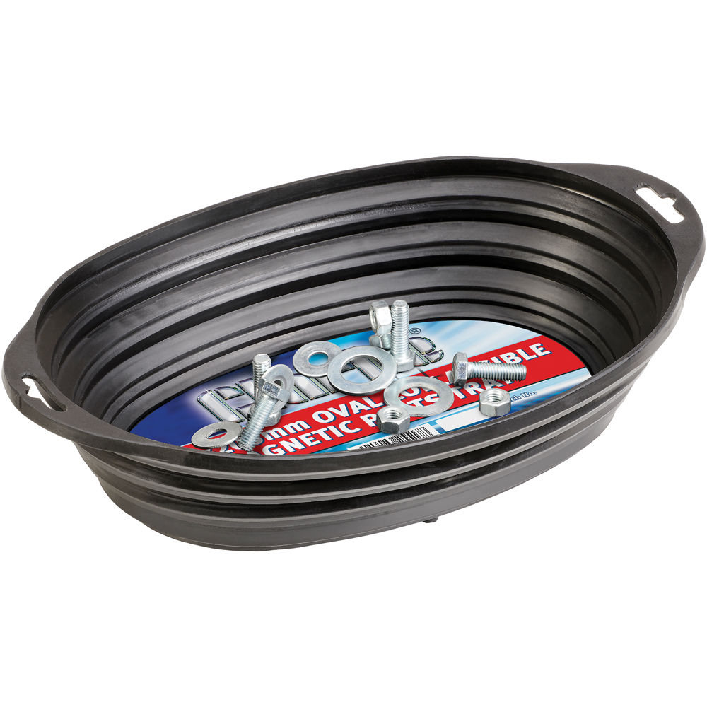 Clarke 7640085 MPTC3 Oval Collapsible Magnetic Parts Tray (317x205mm)