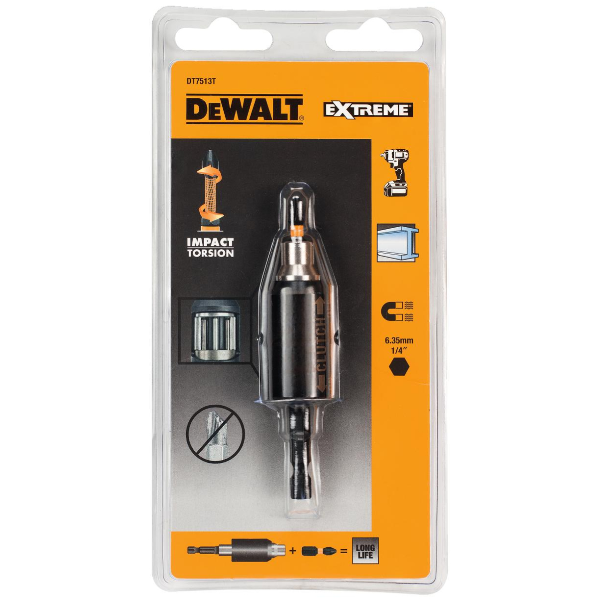 DeWalt DT7513T-QZ Magnetic Impact Clutch Adaptor Bit Holder