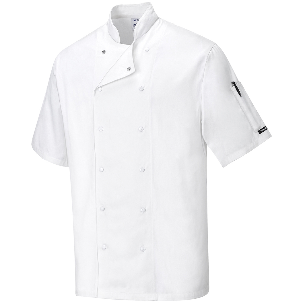 Portwest C774 Chefswear Aberdeen Chefs Jacket - White