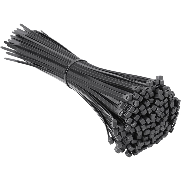 Lawson-HIS 550mm x 9.0mm 740N ( 75kg) Black Cable Ties (Pack of 100) 