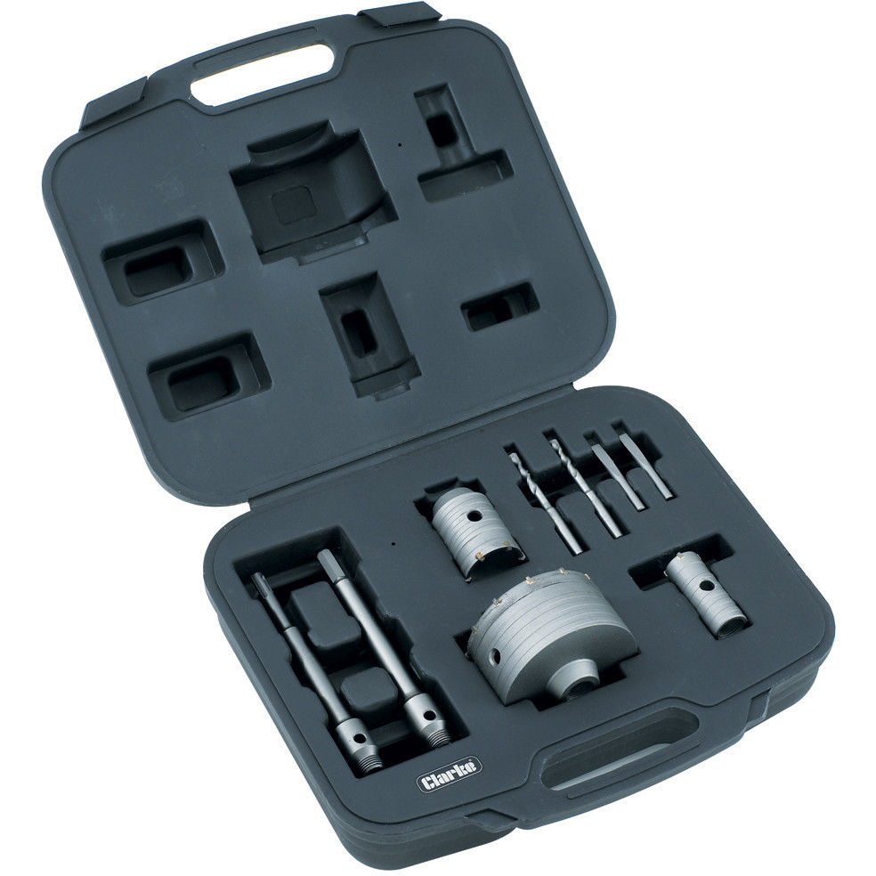 Clarke 1801600 CHT600 9 Piece TCT Core Drill Bit Set
