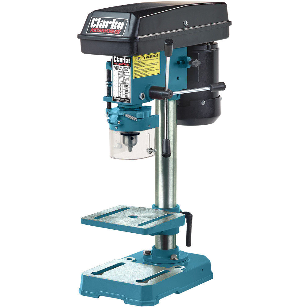 Clarke 6550030 CDP5EB 5 Speed Bench Mounted Pillar Drill Blue