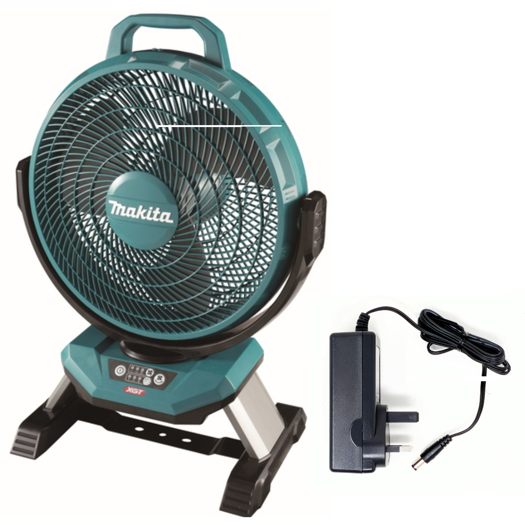 Makita CF002GZ Body Only 40V XGT or Mains Powered Fan with Mains Adapter