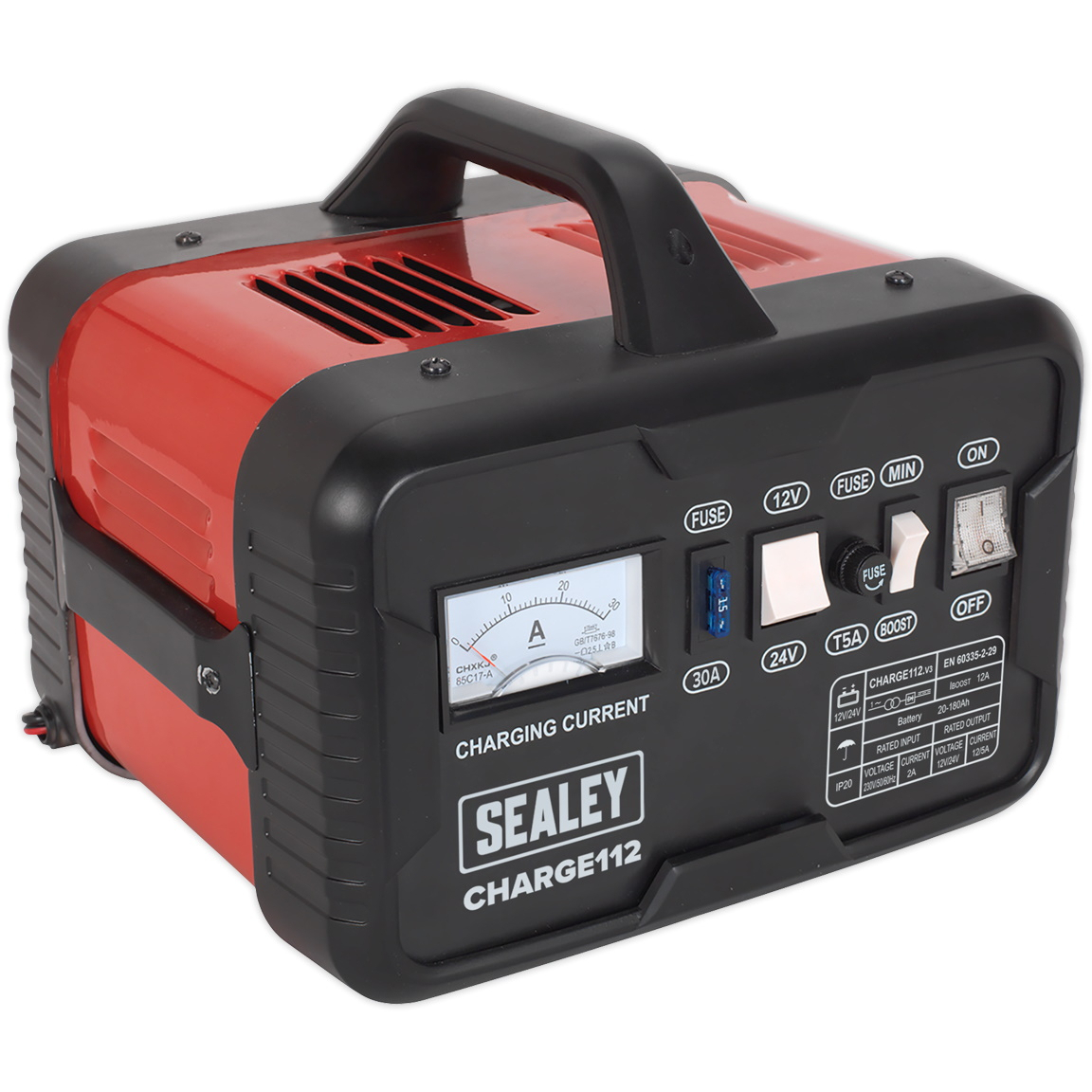 Sealey CHARGE112 Battery Charger 16Amp 12/24V 230V