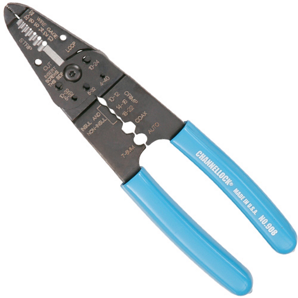 Channellock CHL908 8.1/4in (206mm) Wire Cutter, Crimper and Stripper