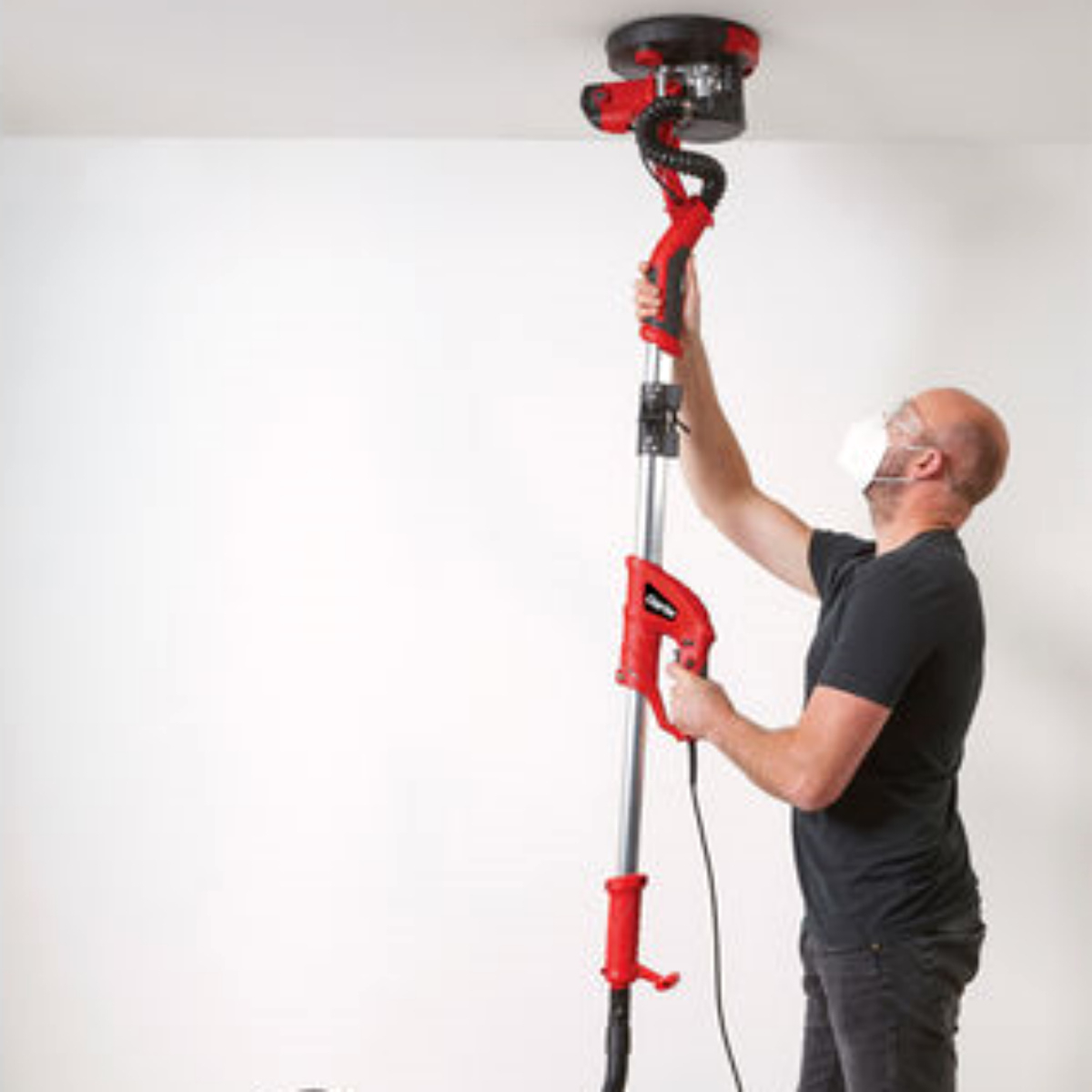 Clarke  3400402 DWS225LR - 225mm Foldable Long Reach Drywall Sander with Accessories (110V) 750W