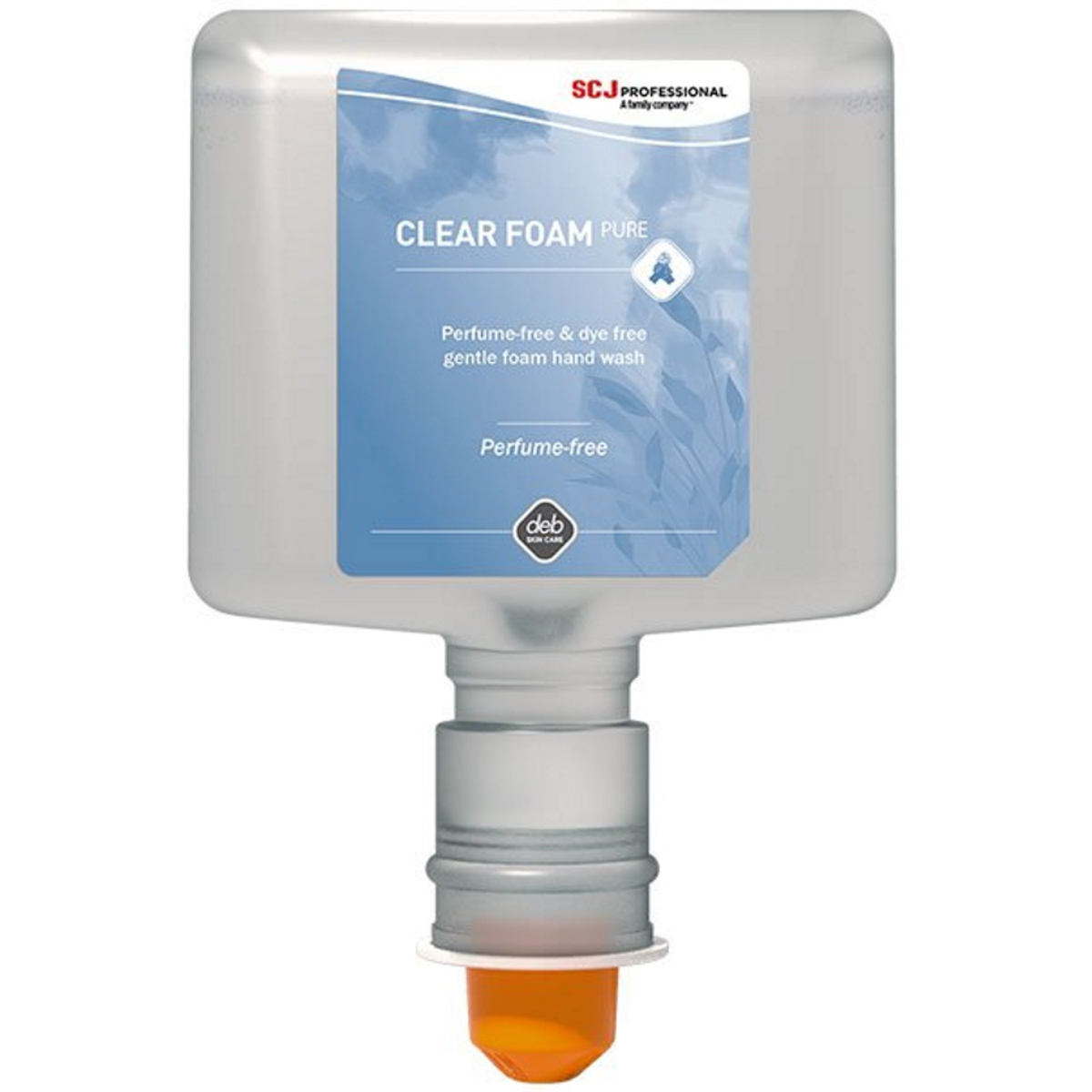 SCJohnson CLR12LTF Clear Foam Pure Hand Wash Refill Cartridge Carton of 3 x 1.2L