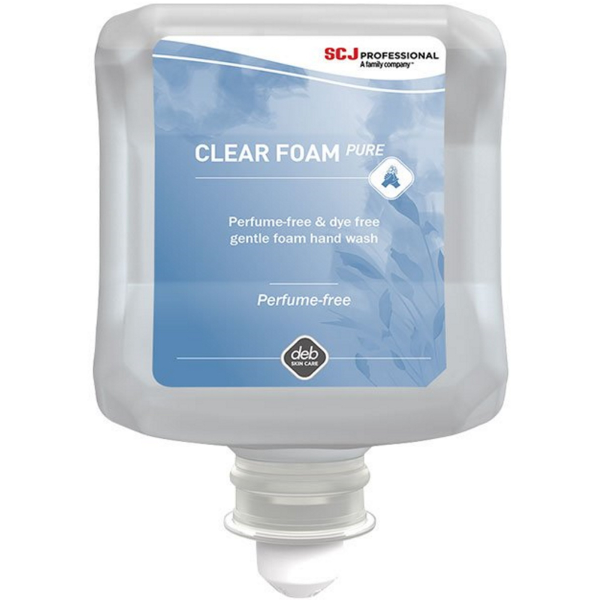 SCJohnson CLR1L Clear Foam Pure Hand Wash Refill Cartridge Carton of 6 x 1L