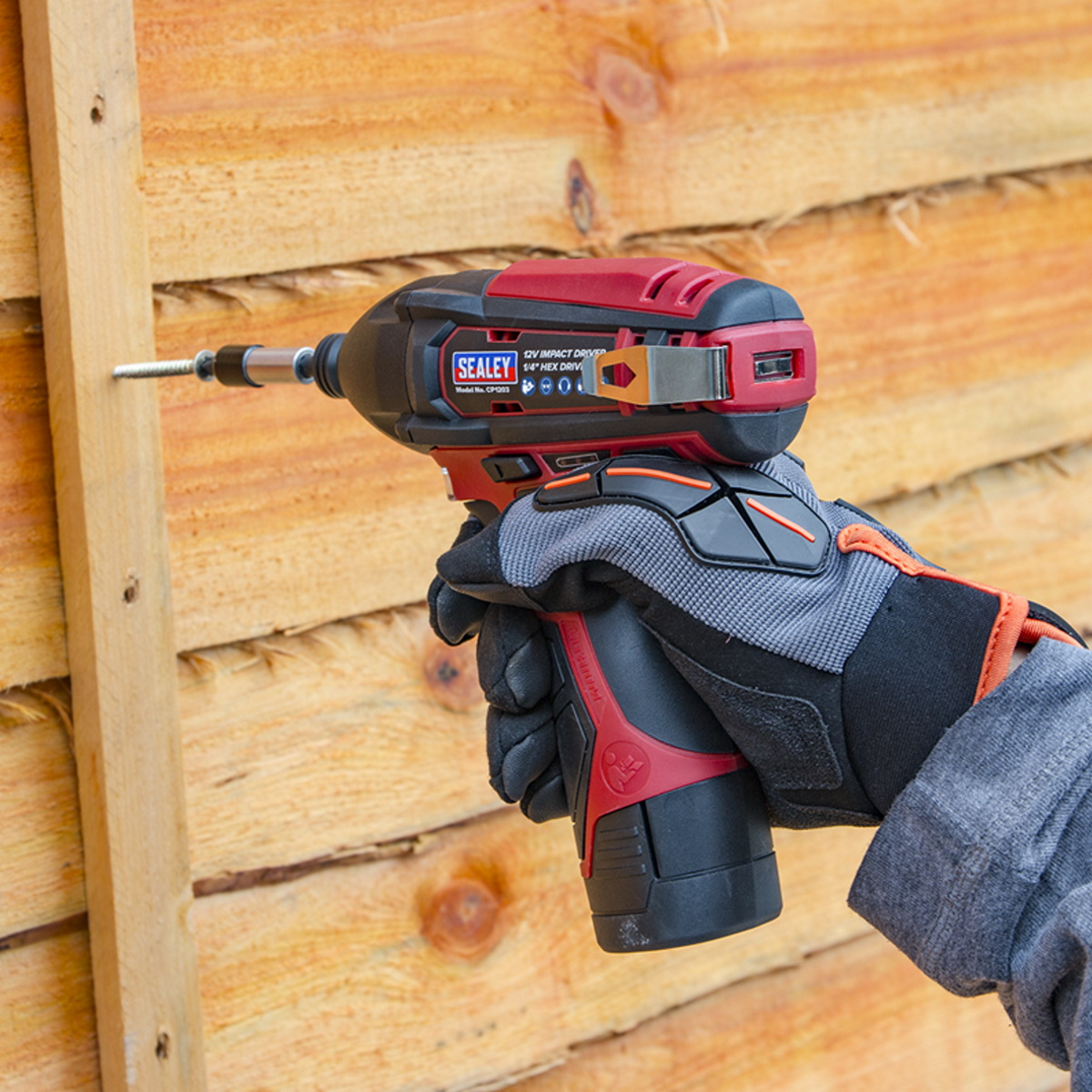 Sealey CP1203 Body Only Impact Driver 12V 1/4"Hex Drive 80Nm -