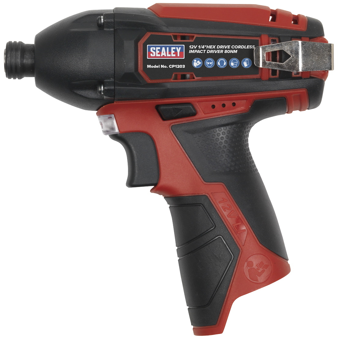 Sealey CP1203 Body Only Impact Driver 12V 1/4"Hex Drive 80Nm -