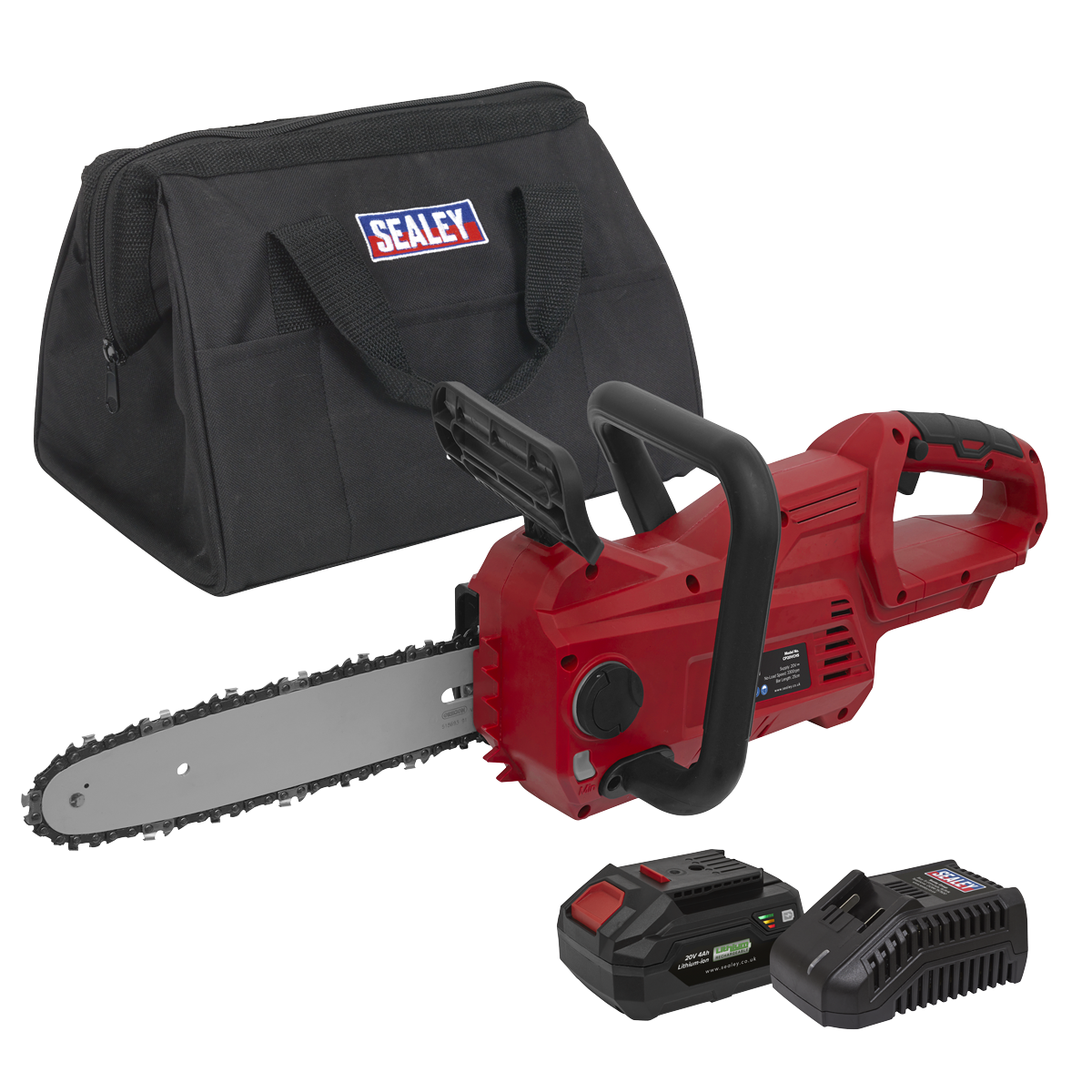 Sealey CP20VCHSKIT1 Cordless Chainsaw 25cm 20V 4Ah SV20 Series Kit