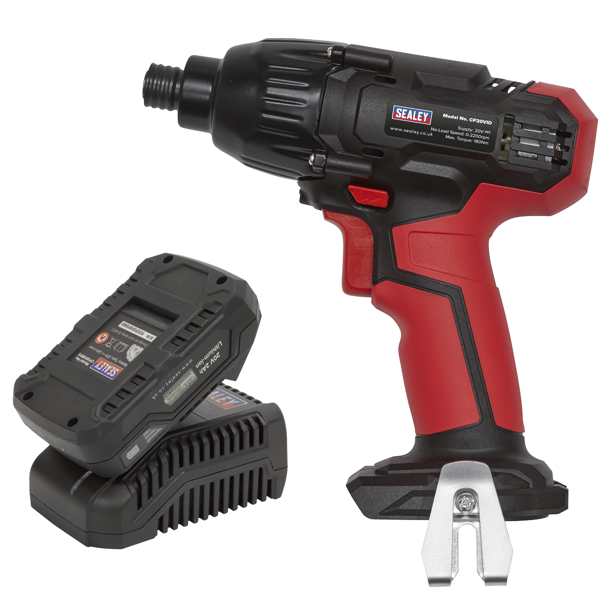 Sealey CP20VIDKIT1 Impact Driver Kit 1/4" Hex Drive 20V 2Ah