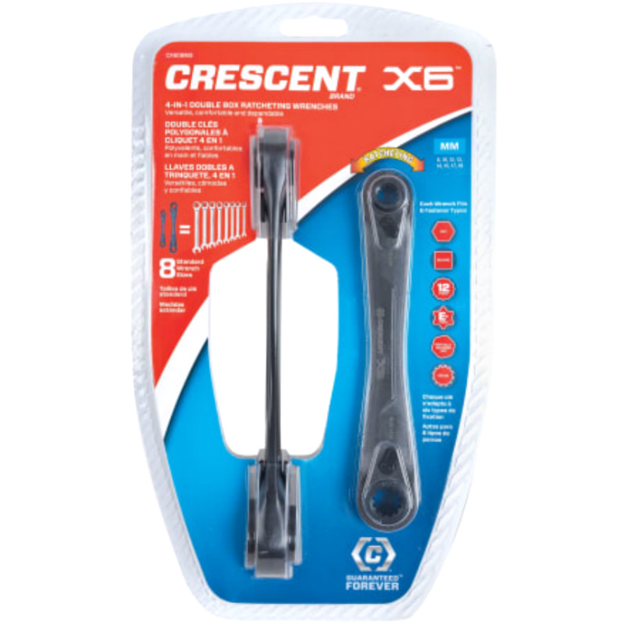 Crescent CX6DBM2 X6™ Ratcheting Spanner Set 2 Piece CRECX6DBM2