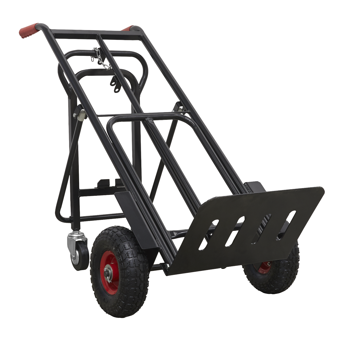 Sealey CST989HD Heavy-Duty 3-in-1 Sack Truck with PU Tyres 300kg Capacity