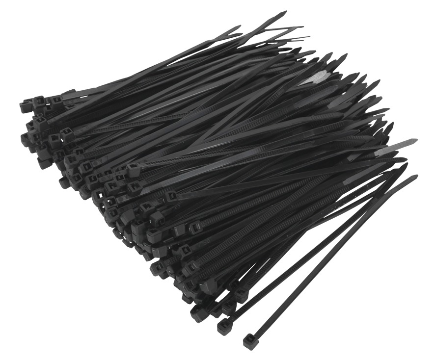 Sealey CT10025P200 Cable Ties 100 x 2.5mm Black Pack of 200