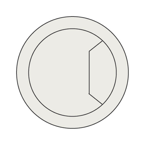 Trend CTI/80/PK1 Cable tidy insert light grey
