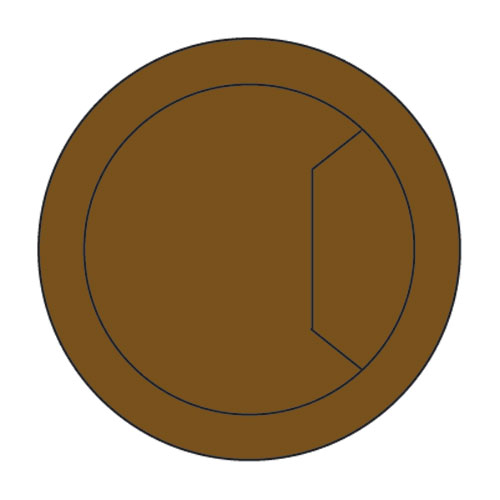 Trend CTI/80/PK2 Cable tidy insert brown