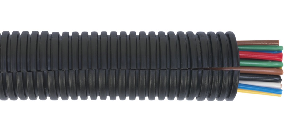 Sealey CTS2210 Convoluted Cable Sleeving Split &oslash;22-27mm 10mtr