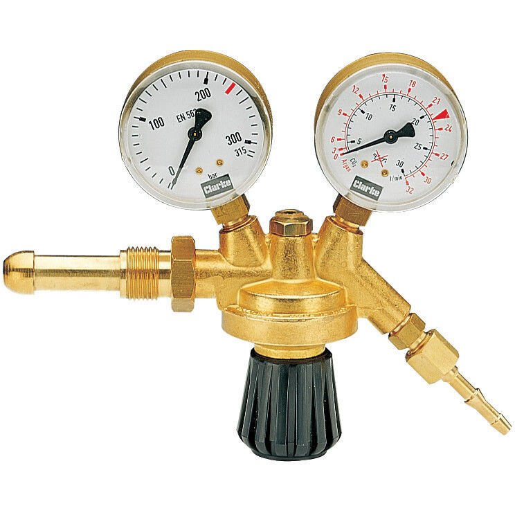 Clarke 8134070 IR2A 2-Gauge Industrial Argon Regulator