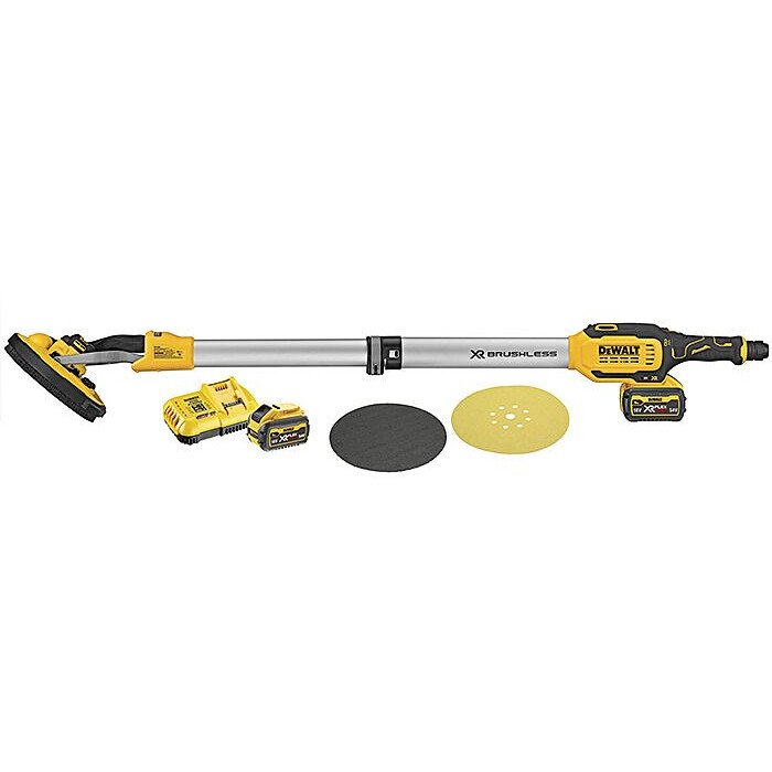 DeWalt DCE800T2 54v 225mm Flexvolt Drywall Sander Kit with 2 x 6Ah Batteries