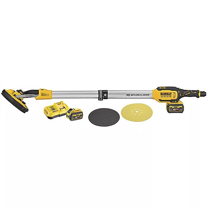 DeWalt DCE800T2 54v 225mm Flexvolt Drywall Sander Kit with 2 x 6Ah Batteries