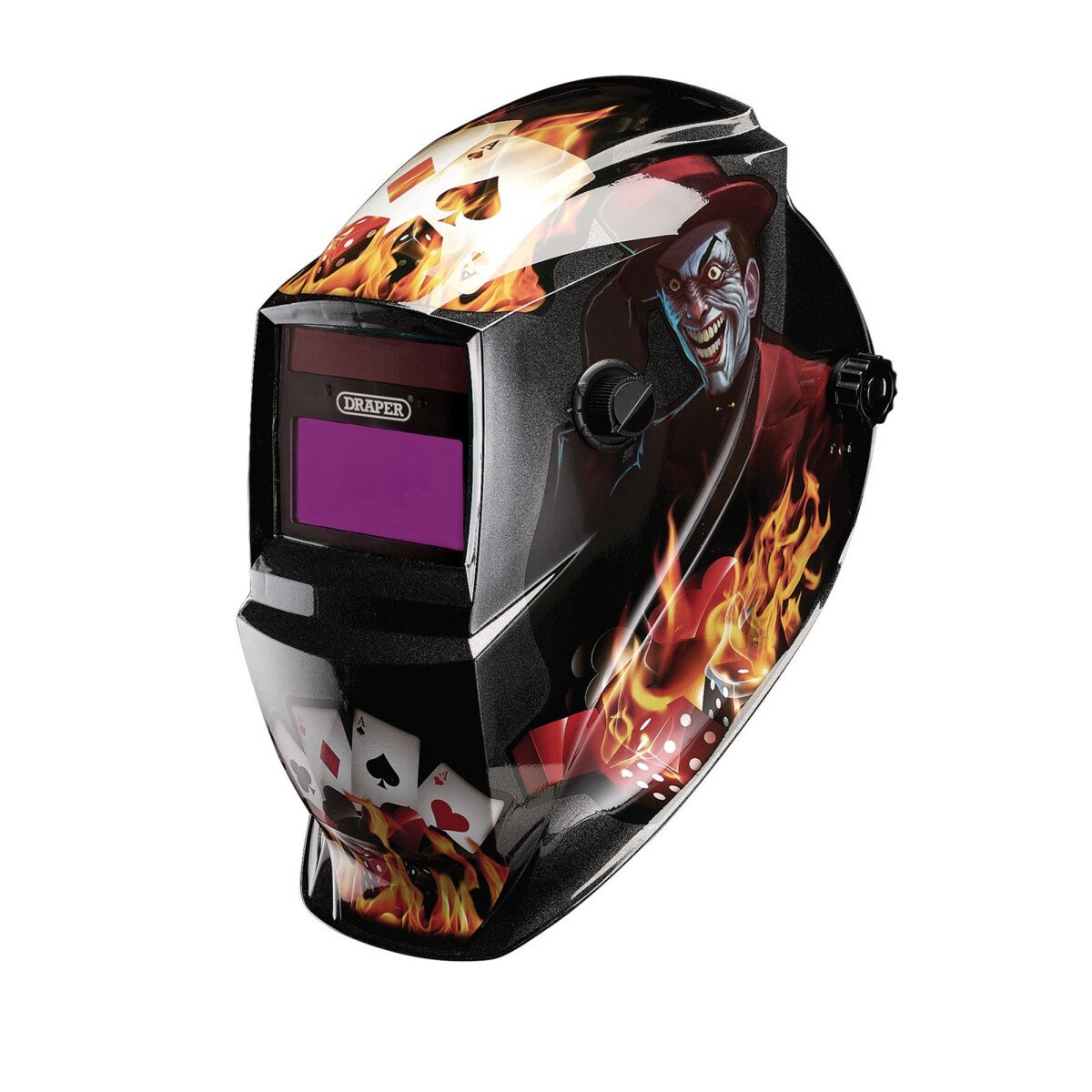 Draper 02515 WHVS-PC Auto Darkening Welding Helmet, Playing Cards