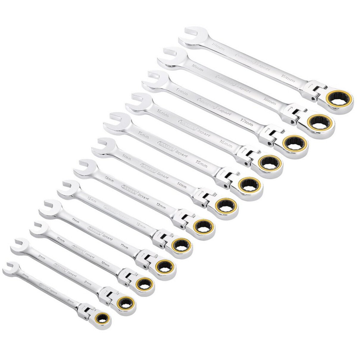 Draper 03932 Expert HI TORQ Metric Flexible Head Ratchet