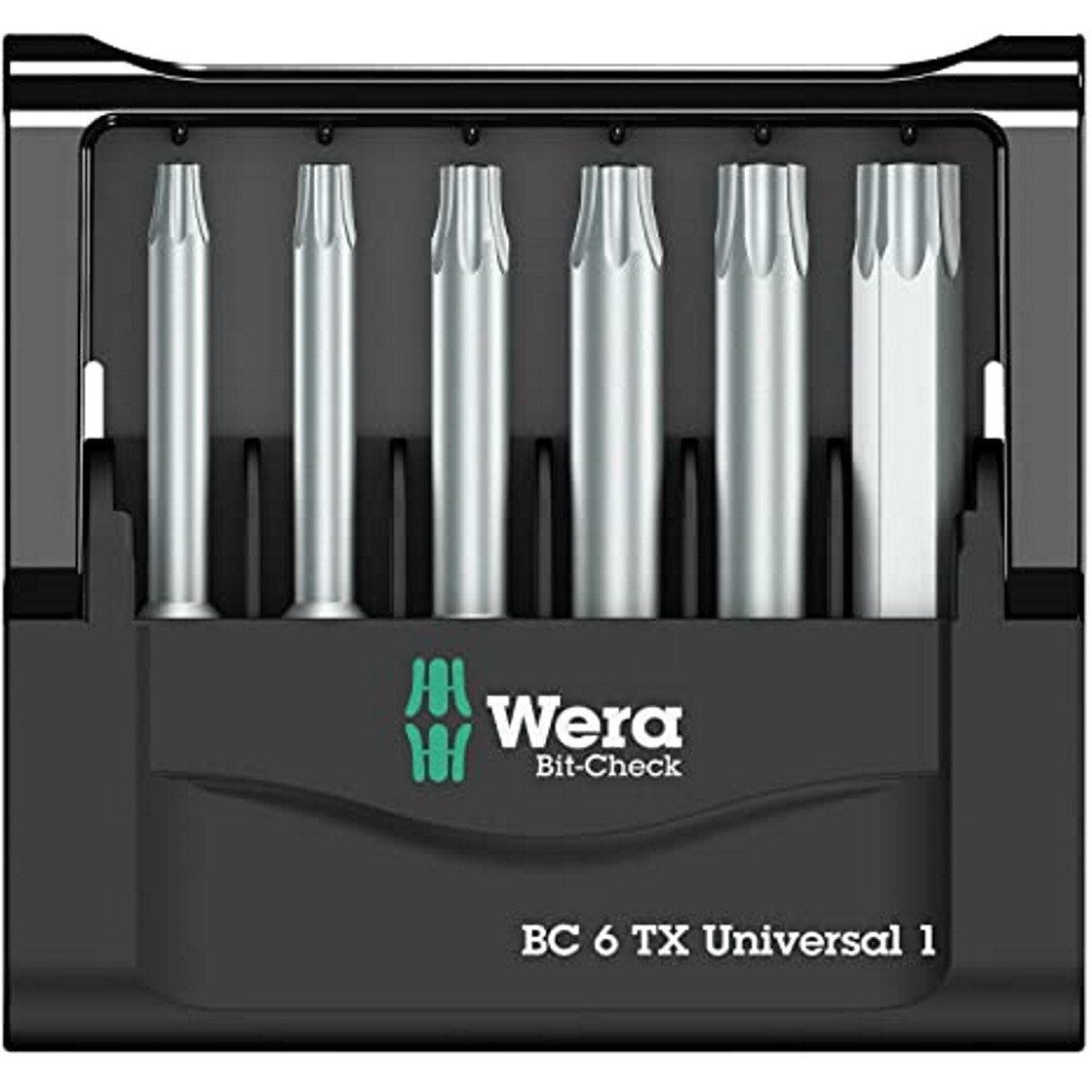 Wera 05073637001 1 SB Bit-Check 6 TX Universal Long Bit Torx Set T10-T40