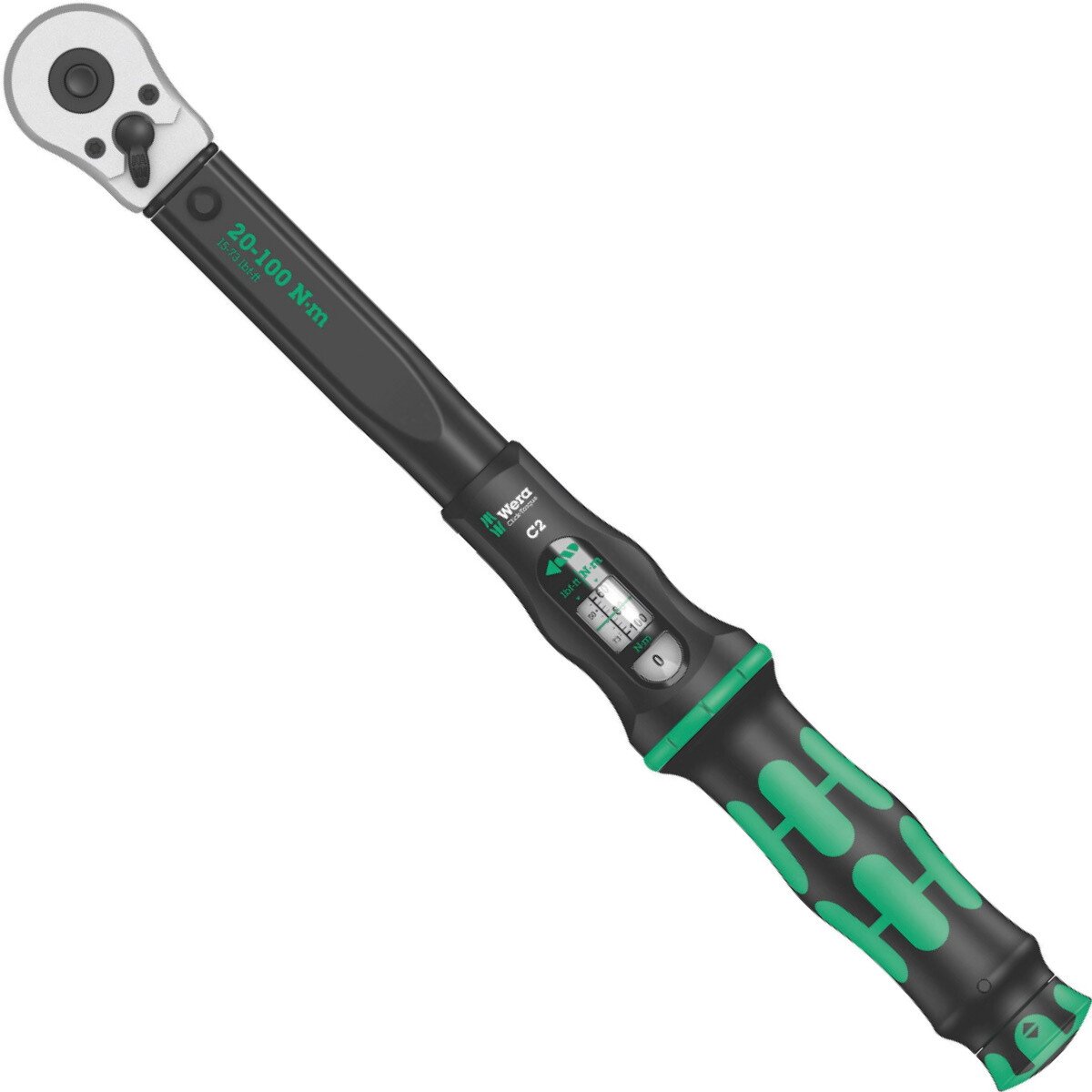 Wera Click-Torque C2 Torque Wrench 1/2" Square Drive 20 - 100 Nm 05075621001