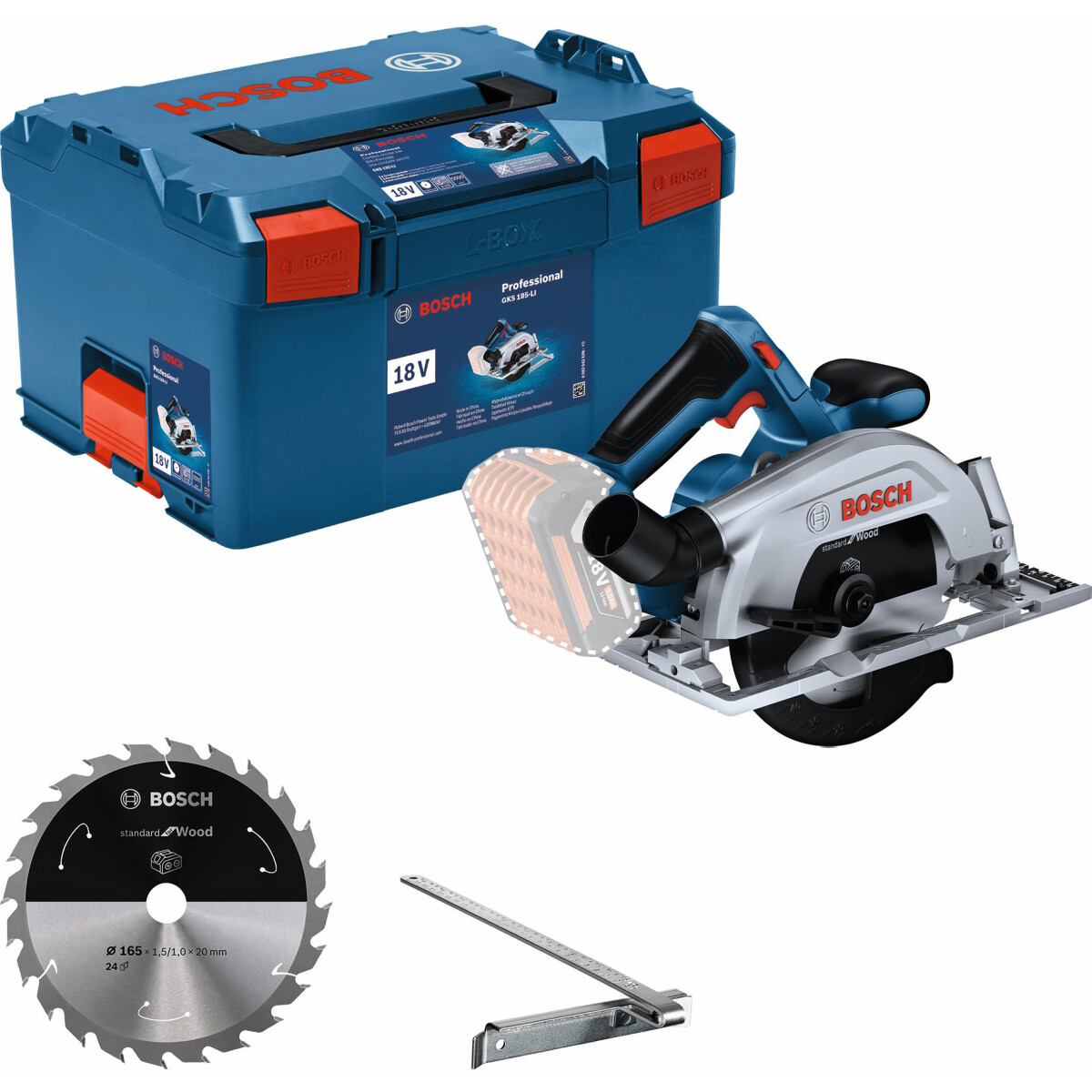Bosch GKS 18V-57-2 Body Only 18V Circular Saw Brushless 165mm in L-Boxx  from Lawson HIS