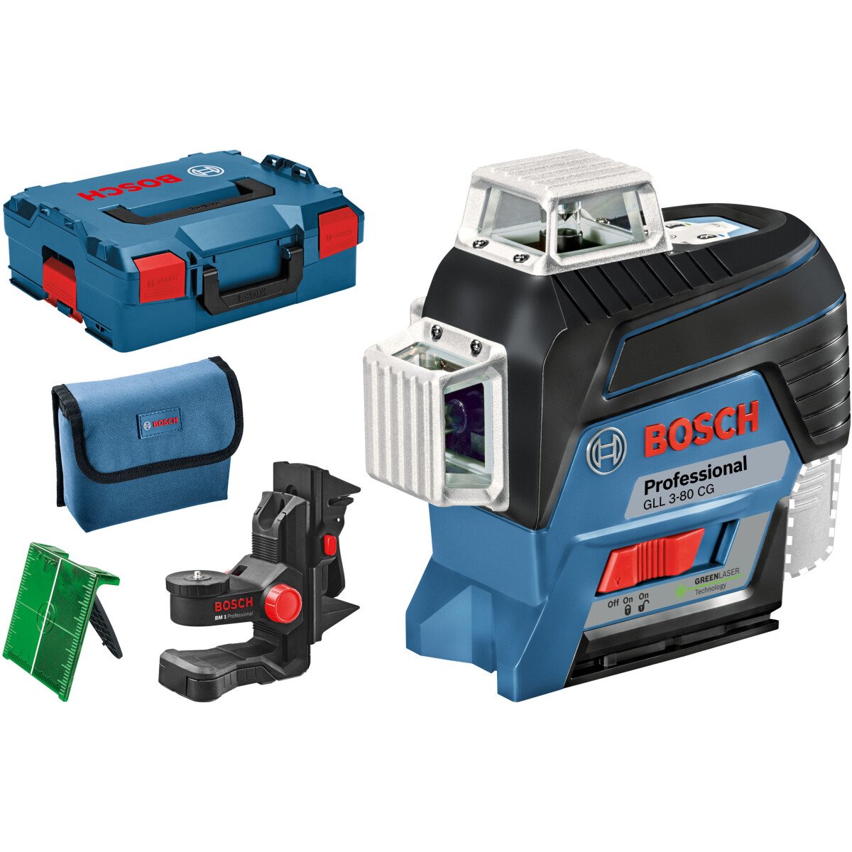 Bosch GLL 3-80 CG + BM 1 Professional - Nivel láser