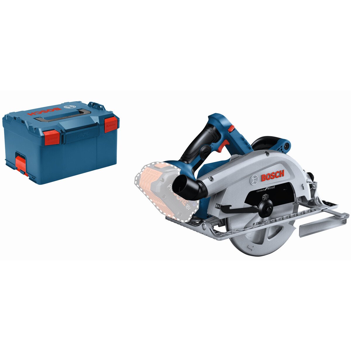 Bosch GKS18V-68CNCG Body Only 18V BITURBO Brushless Connection Ready 190mm Circular Saw in L-BOXX