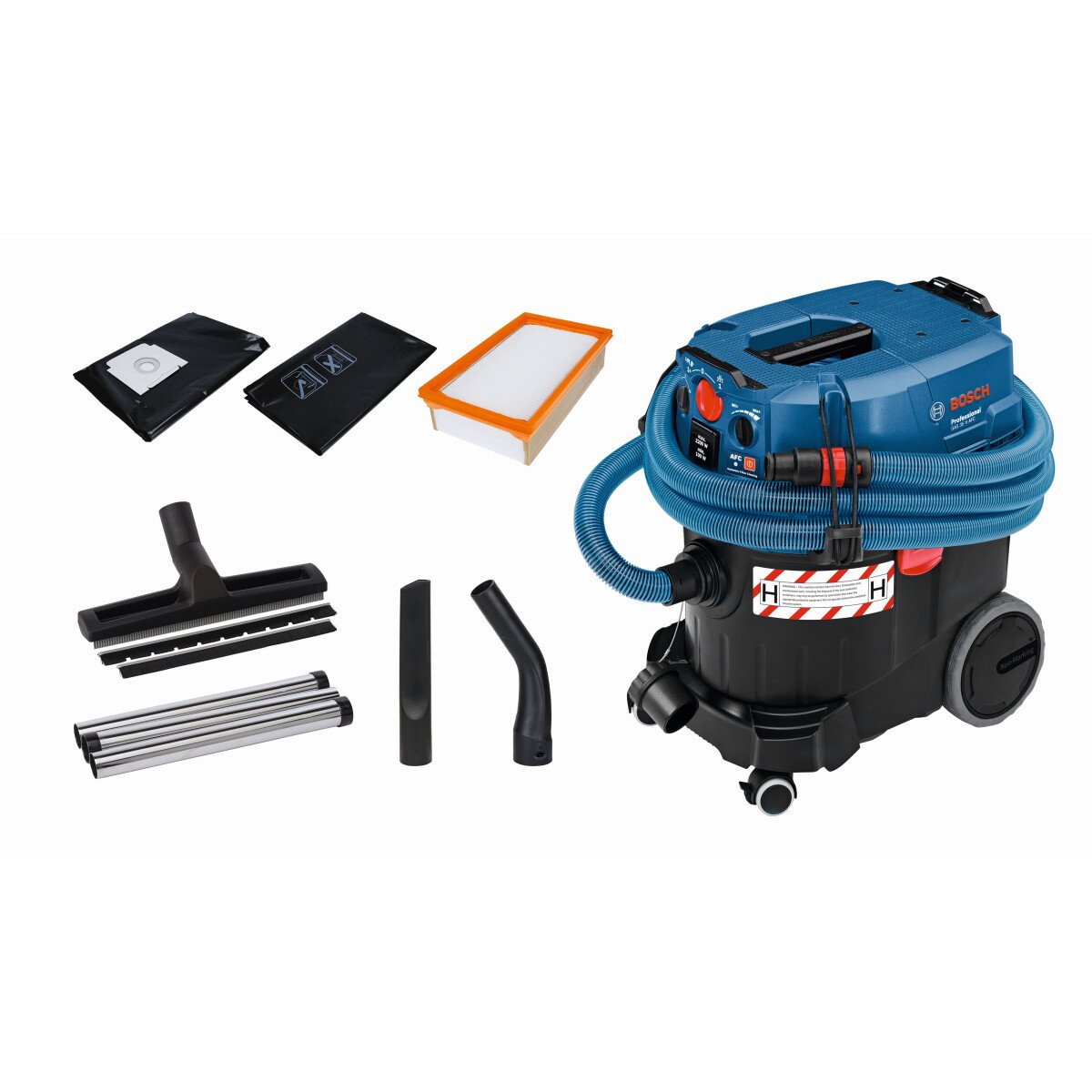Bosch GAS 35 H AFC 35Ltr H Class Wet & Dry Dust Extractor with Automatic Filter Cleaning