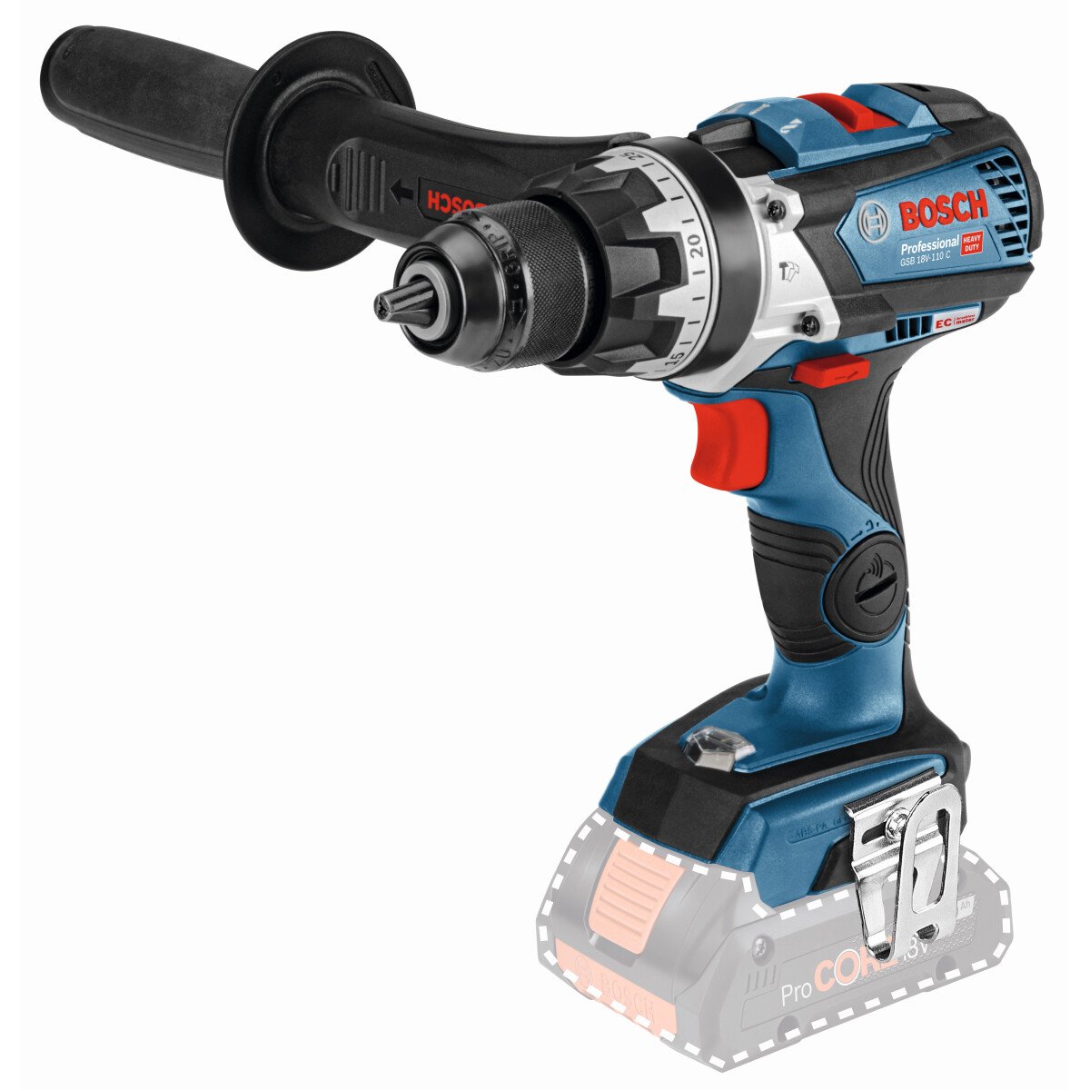 Bosch GSB18V-110CN Body Only 18V Connection Ready Brushless 2-Speed Combi Drill in Carton