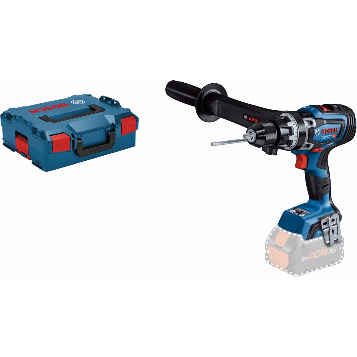 Bosch GSB18V150CNCG Body Only 18V Connection Ready Brushless Combi Drill in L-BOXX