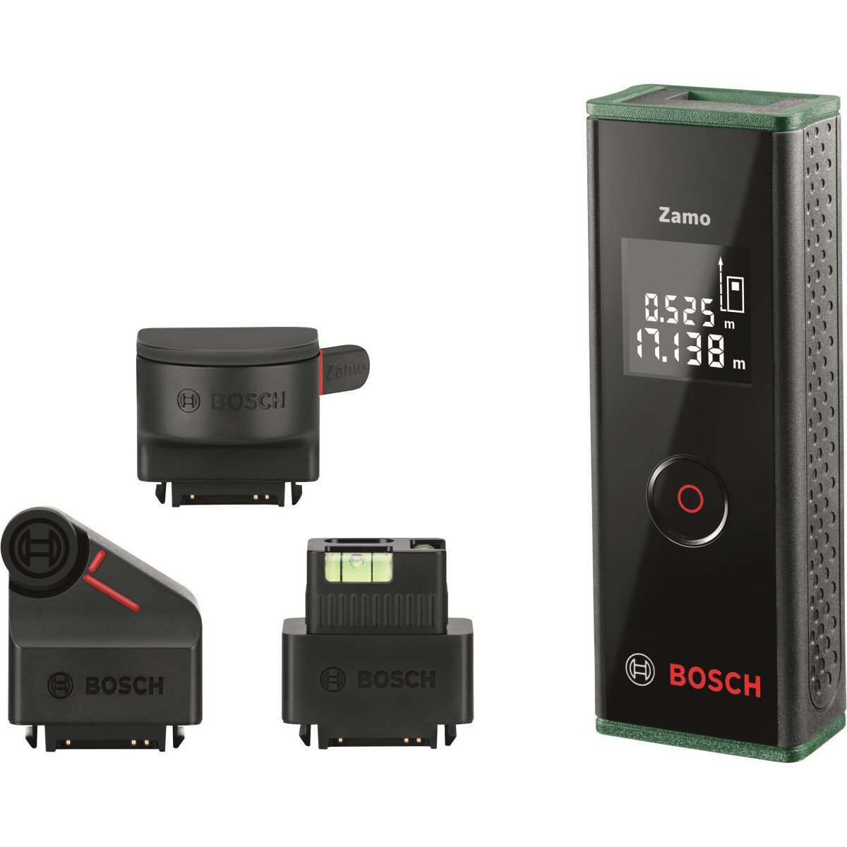 Bosch ZAMO3 Set Digital Laser Measure 0.15-20.00m with 3 Adapters