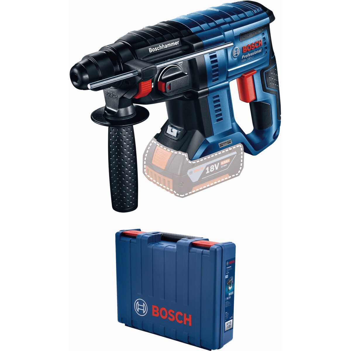 Bosch GBH18V-21CG Body Only 18V Brushless SDS+ Hammer in Carrycase