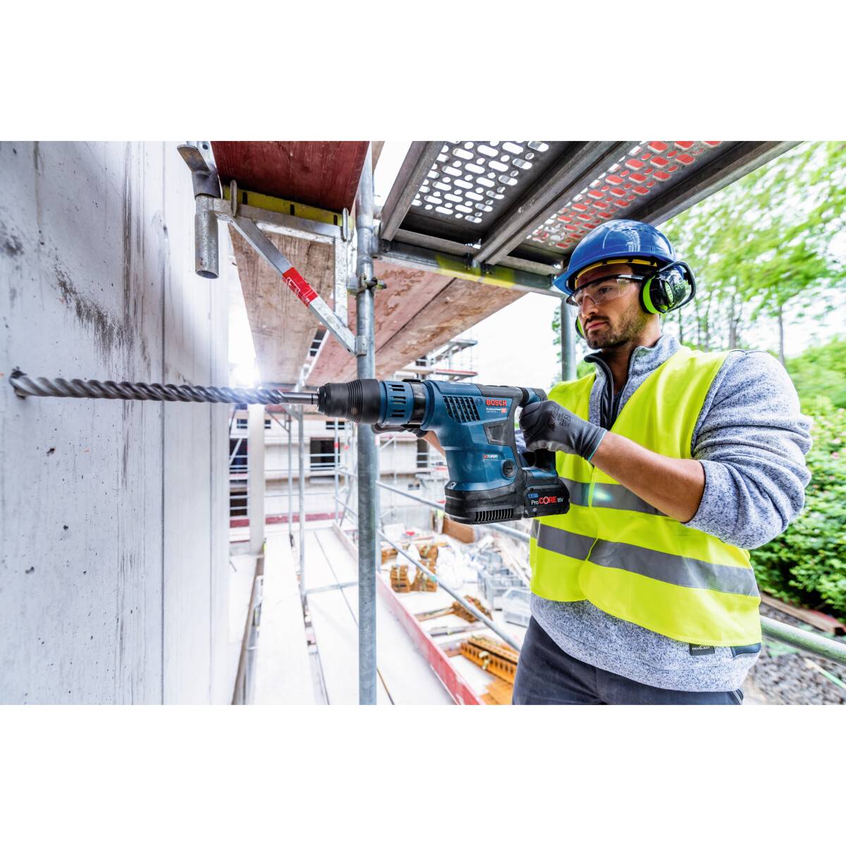 Bosch Gbh 18v 36 C 18v Brushless Biturbo Sds Max Hammer Drill 2x8ah Procore In Carry Case From Lawson His