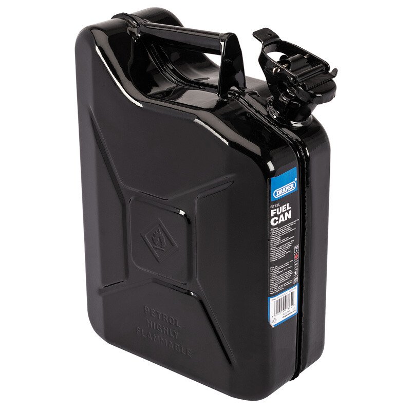 Draper 07664 SFC10L-BLACK/C 10L Steel Fuel Can (Black)