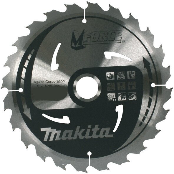 Makita B-07923 180x20mm 16T Circular Saw Blade B07923 - Mforce for Portable Saws