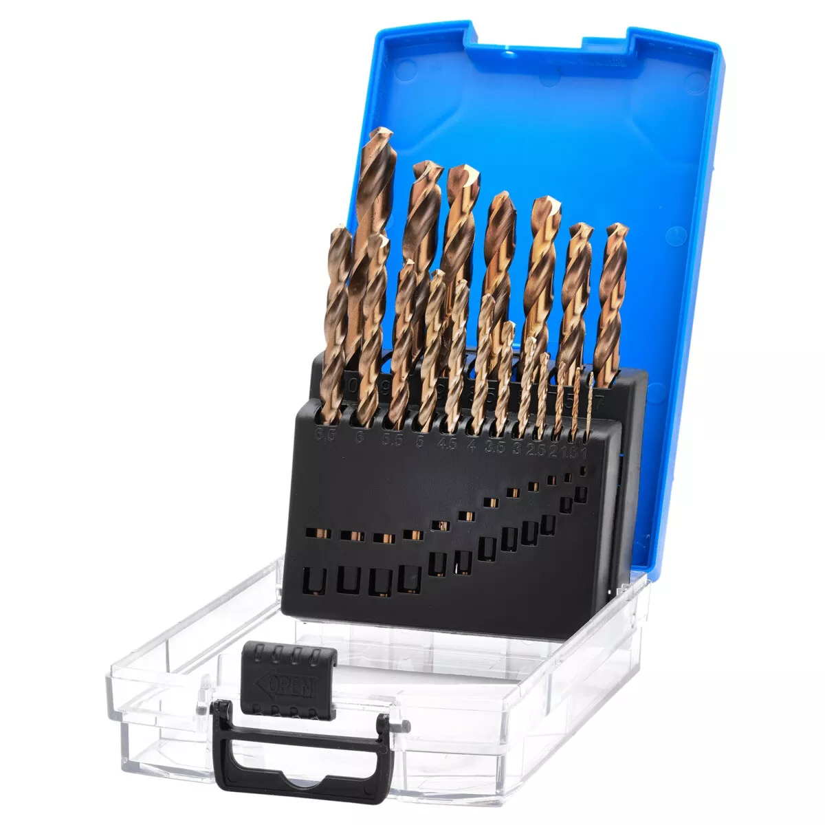 Draper 08964 DBCS1 Expert Hsse M35 Cobalt Drill Bit Set (19 Piece)