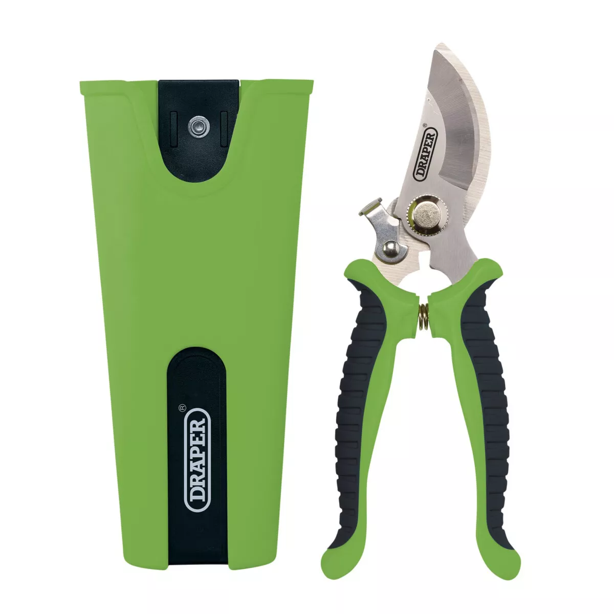 Draper 09007 BSHDL Bypass Secateurs And Holster Set, 190mm (2 Piece)