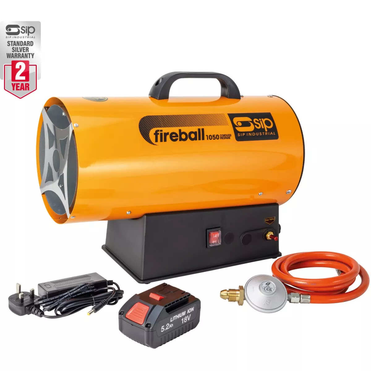 SIP 09279 FIREBALL 1050 18V Cordless Propane Heater